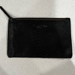 Liebeskind boack leather mini clutch